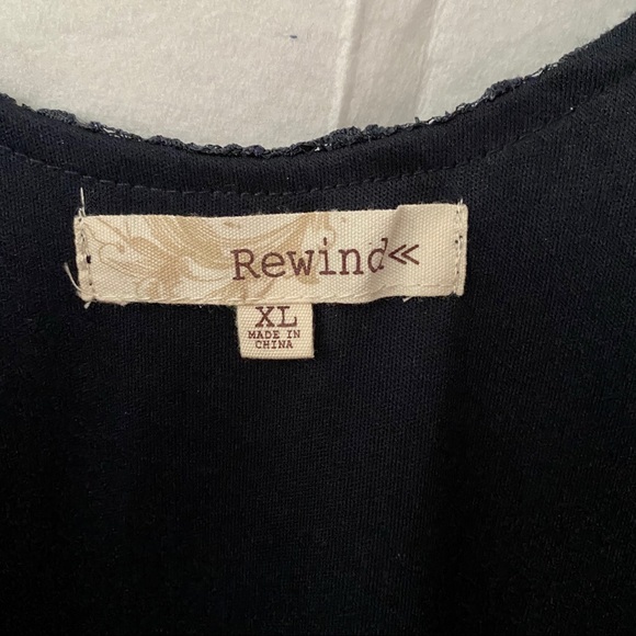 Navy Blue Lace Dress Juniors Size XL - Picture 8 of 10